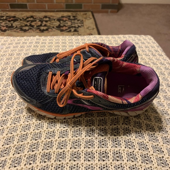 Sz 9 Brooks Adrenaline GTS 15 Blue Purple Orange - Picture 6 of 14